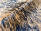 Light Brindle Tricolor Cowhide Rug , Size: Large(L), Code: AW102
