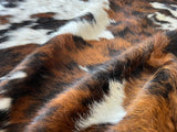 Exotic Tricolor Cowhide Rug , Size: Jumbo(XL), Code: AW129