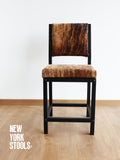OXFORD | Customizable Cowhide & Black Metal Industrial Dining Chair