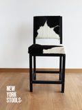 OXFORD | Customizable Cowhide & Black Metal Industrial Dining Chair