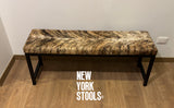 The London Cowhide Bench – Customizable Cowhide Color