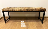 The London Cowhide Bench – Customizable Cowhide Color
