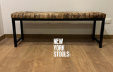 The London Cowhide Bench – Customizable Cowhide Color