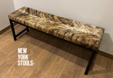 The London Cowhide Bench – Customizable Cowhide Color
