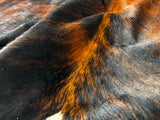 Dark Brindle Cowhide Rug , Size: Jumbo(XL), Code: BR109