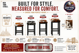 Manhattan Stool - All sizes and Colors