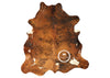 Light Brindle Tricolor Cowhide Rug , Size: Large(L), Code: AW28