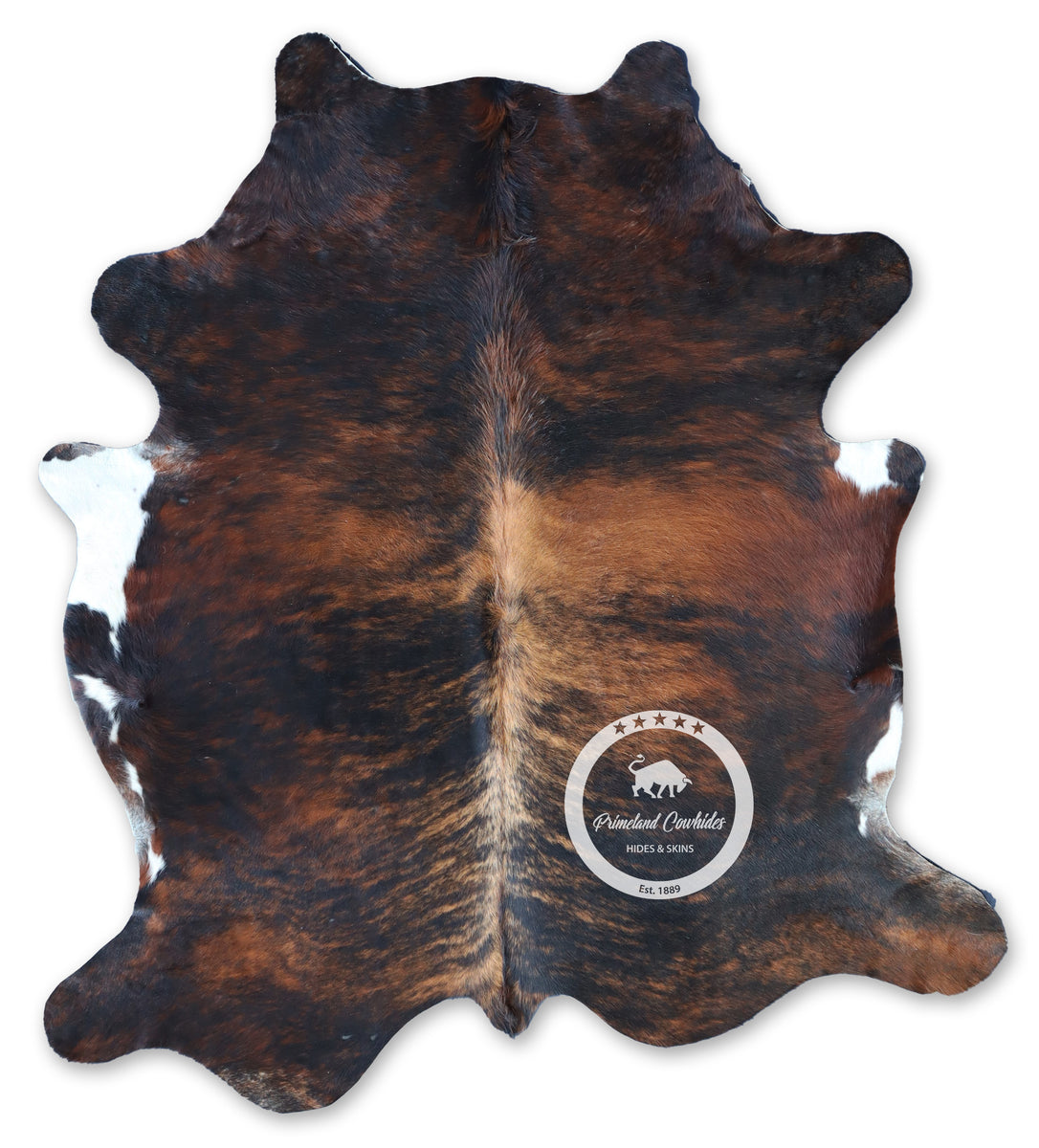 Dark Brindle Tricolor Cowhide Rug , Size: Jumbo(XL), Code: AW51 ...