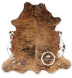 Light Brindle Tricolor Cowhide Rug , Size: Large(L), Code: AW102