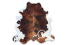 Light Brindle Tricolor Cowhide Rug , Size: Large(L), Code: AW63