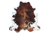 Light Brindle Tricolor Cowhide Rug , Size: Large(L), Code: AW63