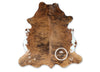 Light Brindle Tricolor Cowhide Rug , Size: Large(L), Code: AW102