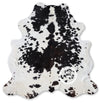 Black and White Cowhide Rug , Size: Large(L), Code: AW150