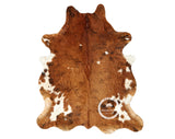 Light Brindle Tricolor Cowhide Rug , Size: Large(L), Code: AW170