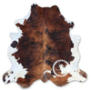 Light Brindle Tricolor Cowhide Rug , Size: Large(L), Code: AW63