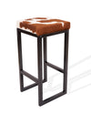 6 Cowhide BROOKLYN Bar Stools (26 INCHES) + 1 Bench 48 inches.
