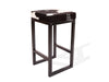 Black & White Cowhide Brooklyn Stool | Cowhide Counter Stool | Luxury Cowhide Bar Stool | Square Cushion | Height: Large