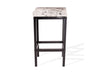 Salt & Pepper Brown Cowhide Manhattan Stool | Cowhide Counter Stool | Luxury Cowhide Bar Stool | Rectangular Cushion | Height: Extra Large