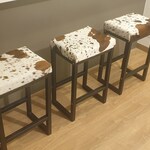 Cowhide Soho Stool | Bespoke Modern Cowhide Bar Stool: Made-to-Order Height and Cowhide Color