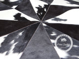 Patchwork Cowhide Rug, Designer Rug