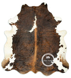 Tricolor Cowhide Rug , Size: Large (L), Code: K131