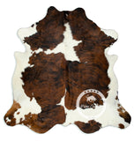Tricolor Cowhide Rug , Size: Large (L), Code: K141