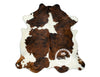 Tricolor Cowhide Rug , Size: Large (L), Code: K141