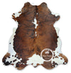 Tricolor Cowhide Rug , Size: Large (L), Code: H222