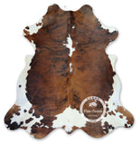 Tricolor Cowhide Rug , Size: Large (L), Code: H222