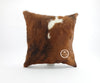 Pair Double Sided Tricolor Cowhide Pillow Cover (Set of 2 units) 15"x 15" or 20" x 20" or 24" x 24"