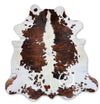 Tricolor Cowhide Rug , Size: Large (L), Code: H78