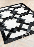 Patchwork Cowhide Rug, Designer Rug