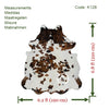Tricolor Cowhide Rug , Size: Large (L), Code: K128