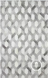 Patchwork Cowhide Rugs | Beautiful Patchwork Cowhide Rug Off White and Grey
