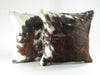 Pair Double Sided Tricolor Cowhide Pillow Cover (Set of 2 units) 15"x 15" or 20" x 20" or 24" x 24"