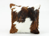 Pair Double Sided Tricolor Cowhide Pillow Cover (Set of 2 units) 15"x 15" or 20" x 20" or 24" x 24"